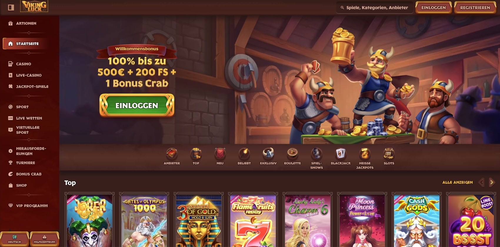 VikingLuck Casino Bonus